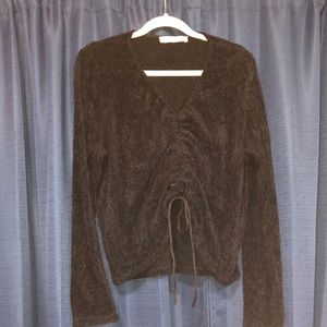 Black rushed sweater